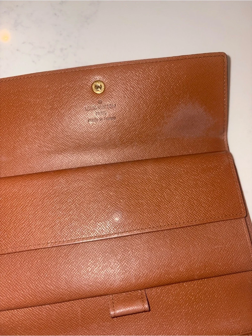 Authentic vintage Louis Vuitton Monogram Continental Wallet - Brown
